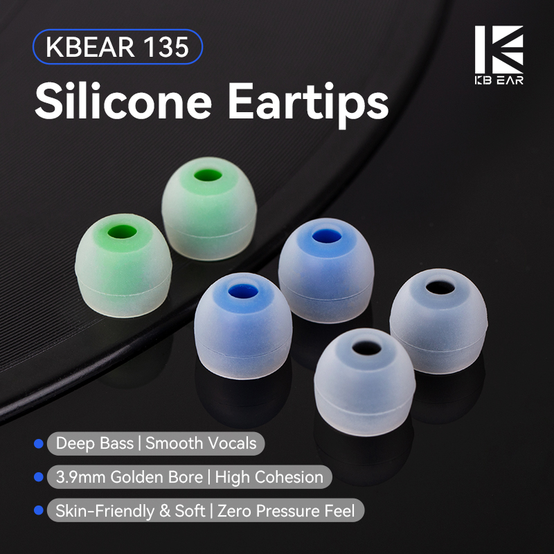 In Ear Monitor Iem - KBEAR 135 Silikonowe Wkładki Douszne 3,9
