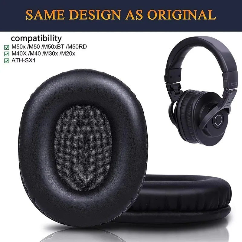 Audio Technica Headphone Ath-M20X - Zapasowe nauszniki z gąbki, kompatybilne z