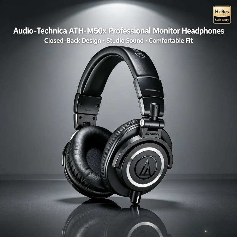 Audio Technica Headphone Ath-M50X - Audio-Technica ATH-M50X – profesjonalne słuchawki studyjne