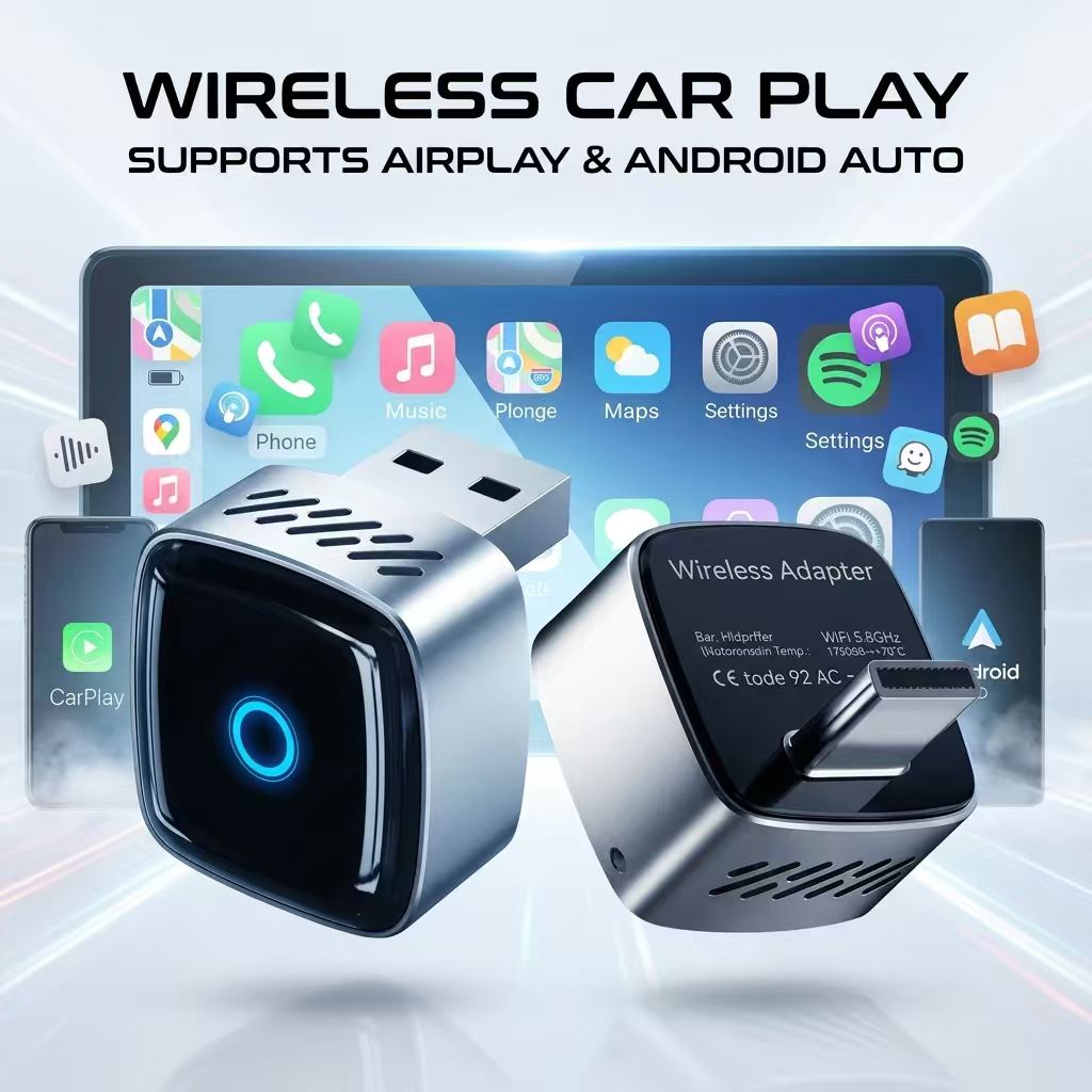 DRNVIYNC 2 w 1 – adapter CarPl – Bluetooth Adapter Receiver recenzja i cena