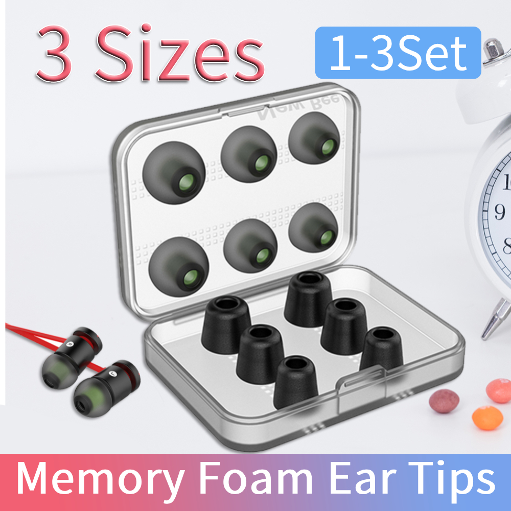 1-3 Zestawy Wkładki do Słuchaw – Earphone Foam Tip recenzja i cena