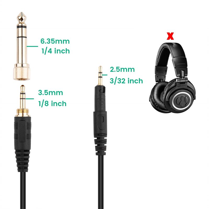Kabel AB33-ATH-M50x, spiralny  – Audio Technica Headphone Ath-M50X recenzja i cena