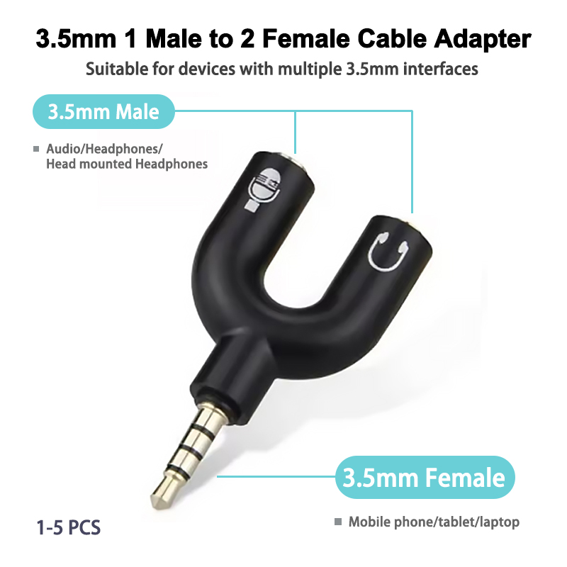 Rozdzielacz słuchawkowy 3,5 mm – Earphone Splitter Jack recenzja i cena