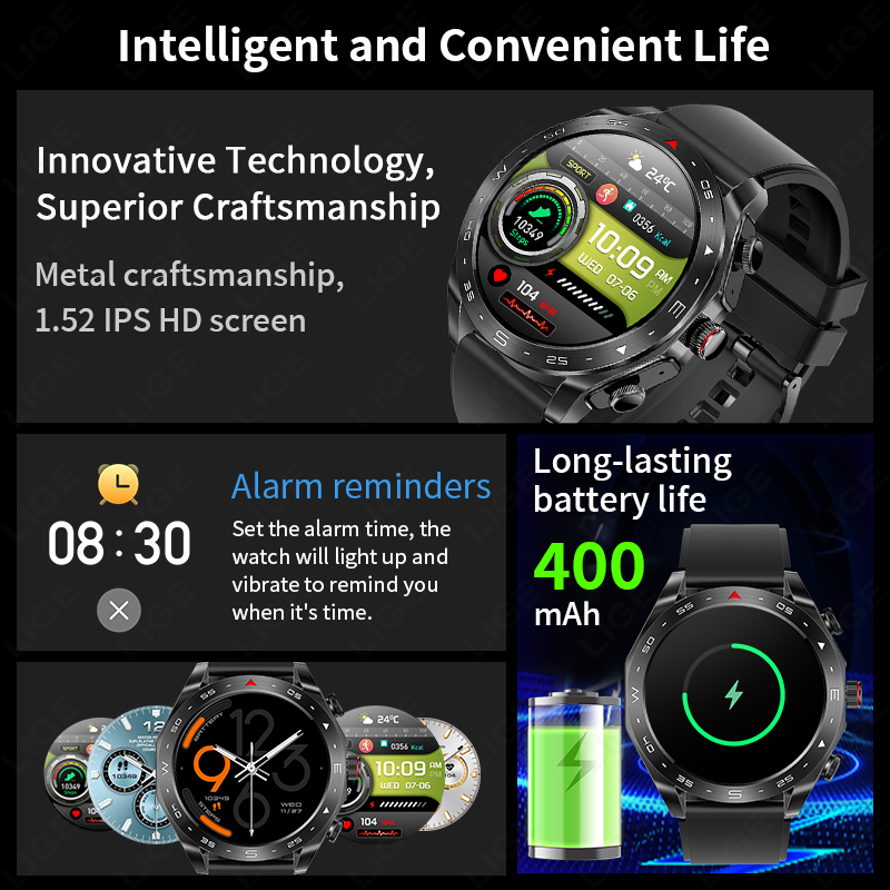LIGE TWS 2‑w‑1 Smartwatch z wb – Wireless Earbuds Tws recenzja i cena